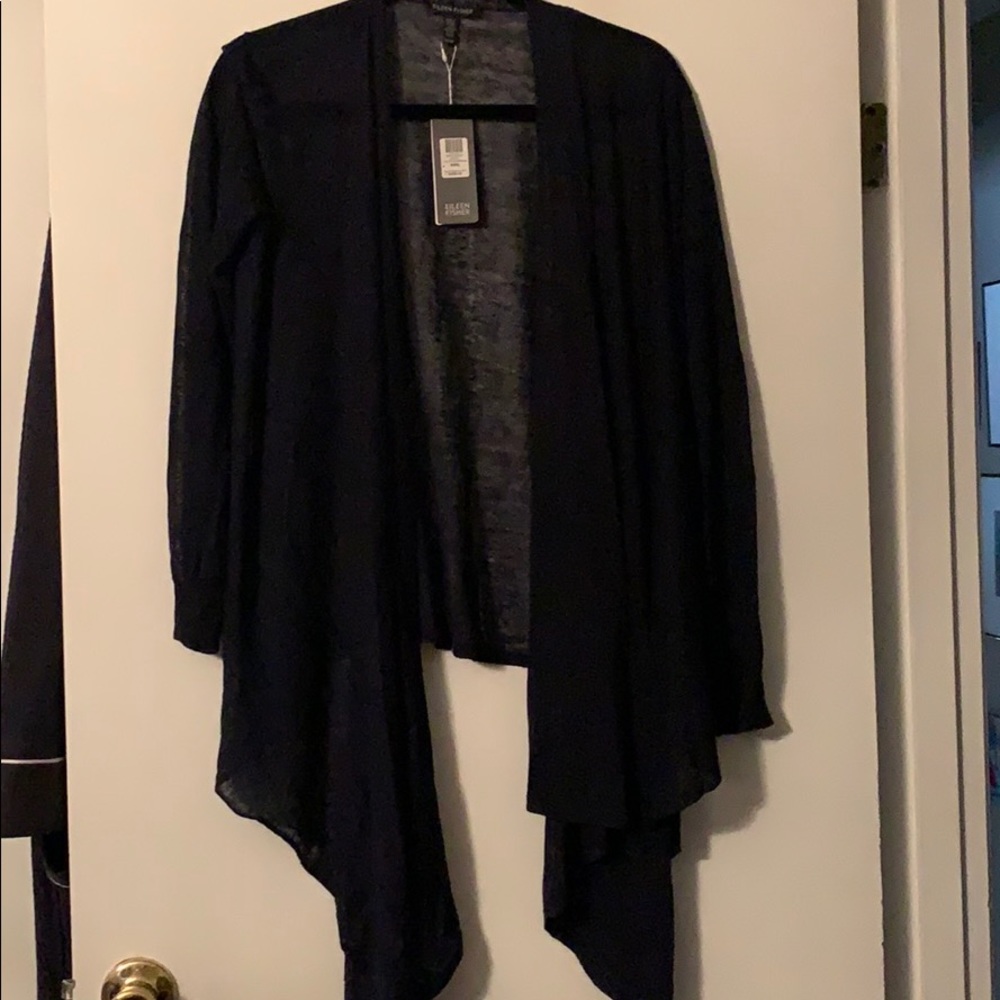 NWT Eileen Fisher Cascade Midnight Blue sweater